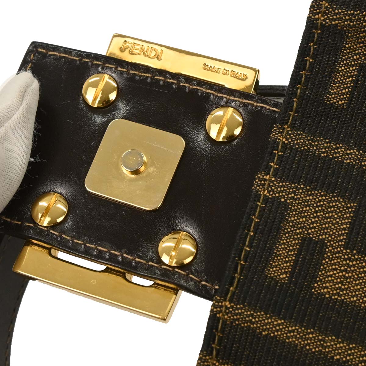 Fendi Brown Zucca Handbag