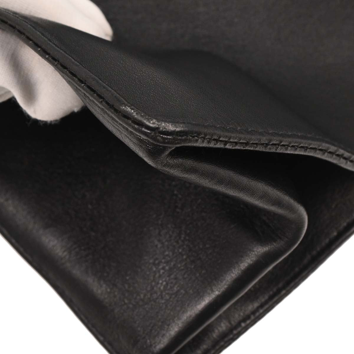Chanel 1994-1996 Black Lambskin Tote Chain Handbag