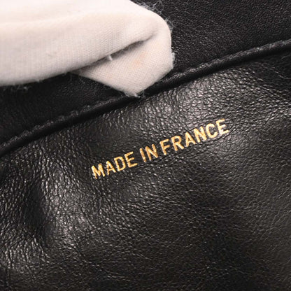 Chanel 1994-1996 Black Lambskin Tote Chain Handbag
