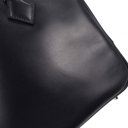 Hermes 2000 Blue Indigo Box Calf Plume 28 Handbag