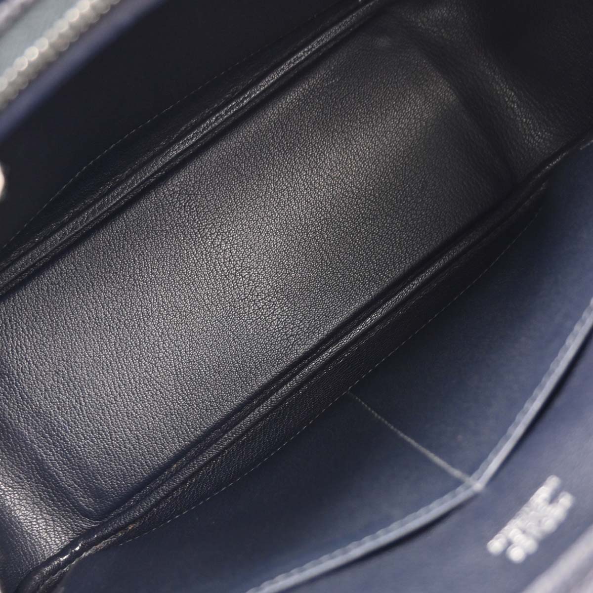 Hermes 2000 Blue Indigo Box Calf Plume 28 Handbag