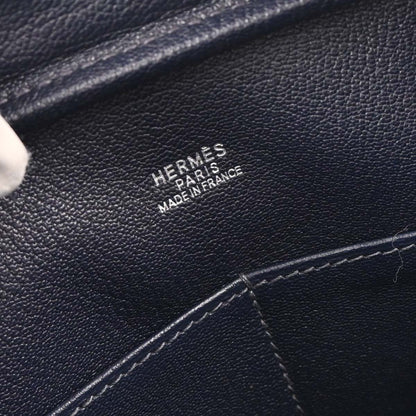 Hermes 2000 Blue Indigo Box Calf Plume 28 Handbag