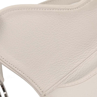 Christian Dior 2006 White Leather Saddle Handbag