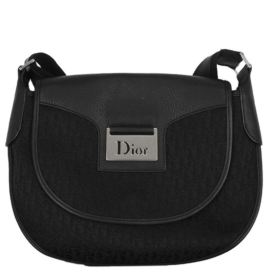Christian Dior Black Trotter Street Chic Shoulder Bag
