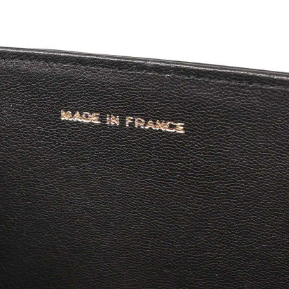 Chanel * Black Lizard Turnlock Mini Full Flap Shoulder Bag