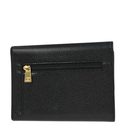 Chanel Black Caviar Trifold Wallet