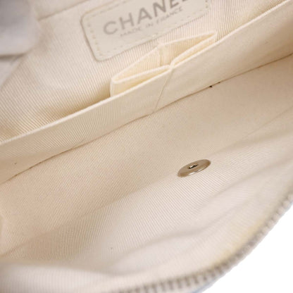 Chanel 2001-2003 Blue Canvas Surf Line Choco Bar Shoulder Bag