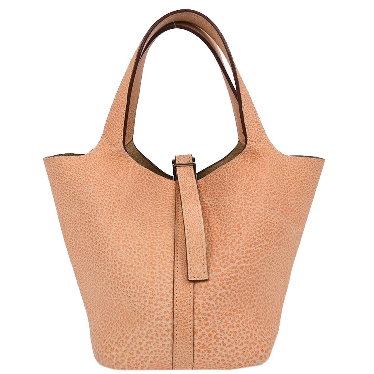 Hermes 2002 Orange Dalmatian Picotin 18 PM Handbag