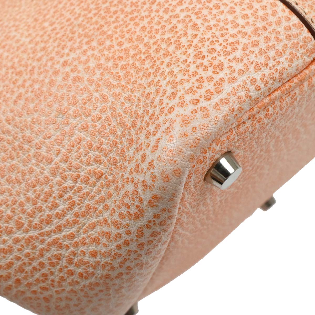 Hermes 2002 Orange Dalmatian Picotin 18 PM Handbag