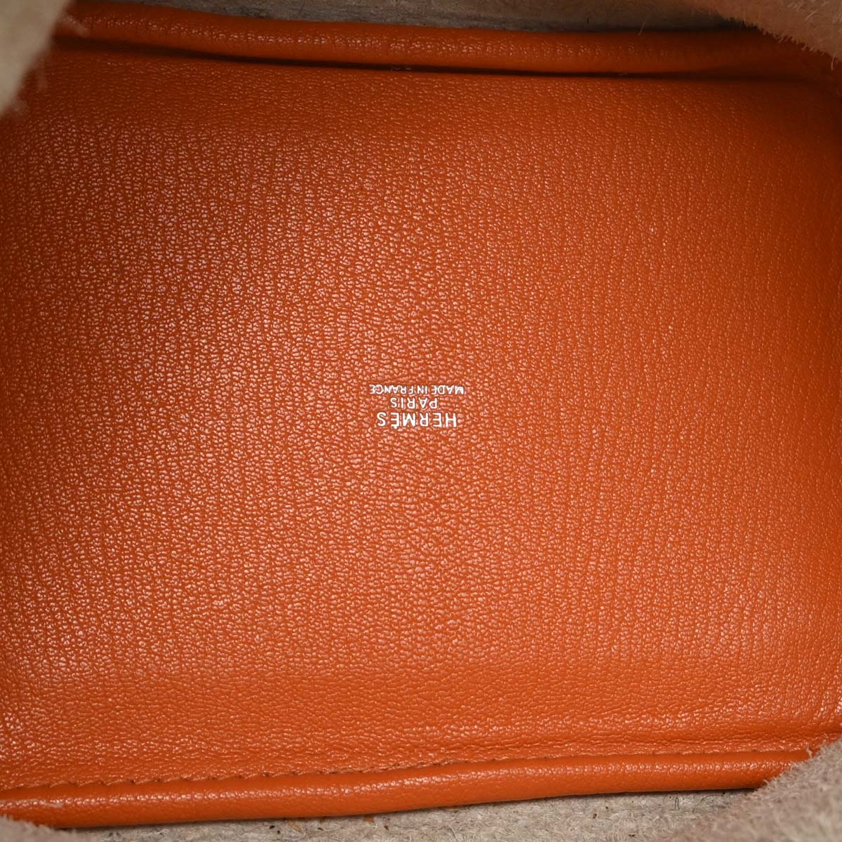 Hermes 2002 Orange Dalmatian Picotin 18 PM Handbag