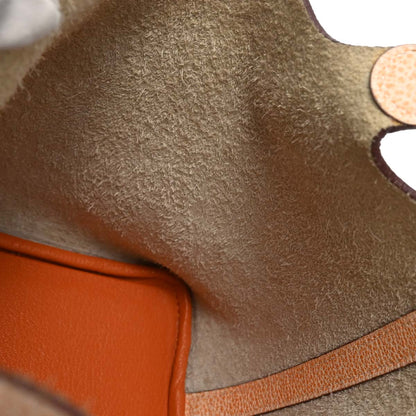 Hermes 2002 Orange Dalmatian Picotin 18 PM Handbag