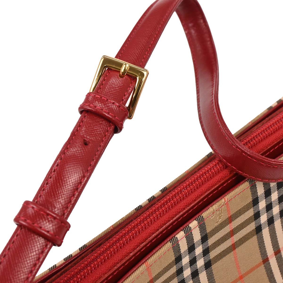 Burberry Beige Canvas House Check Handbag