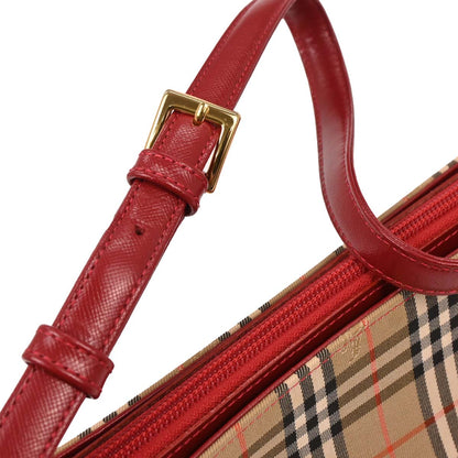 Burberry Beige Canvas House Check Handbag