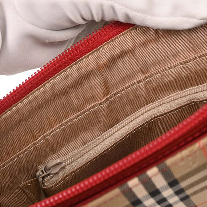 Burberry Beige Canvas House Check Handbag