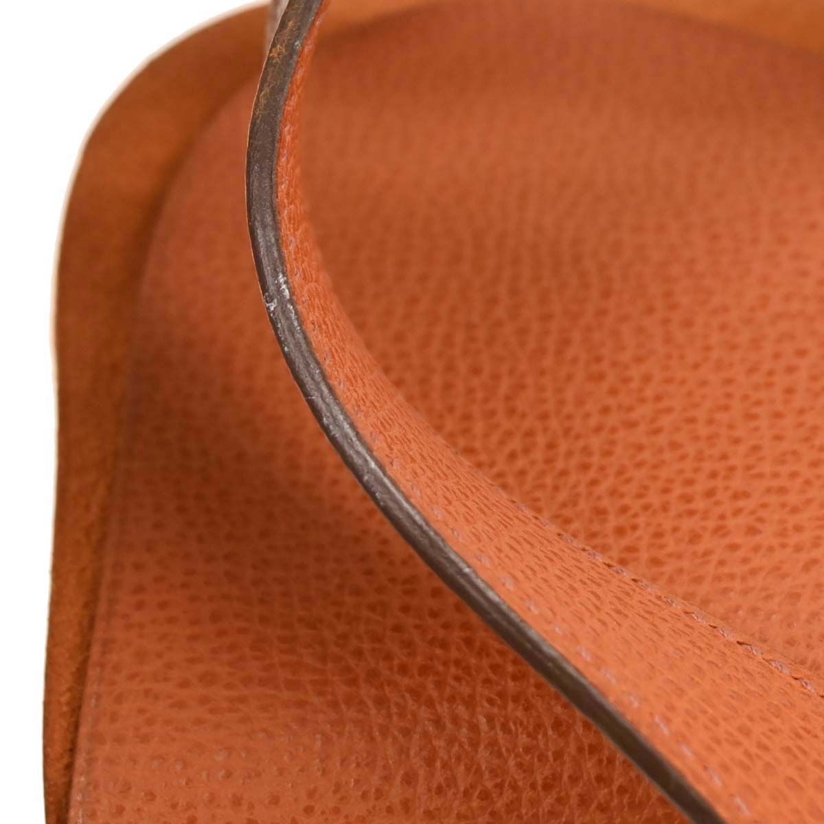 Hermes 2005 Orange Toile Chevrons Vache Liegee Sac Colorado PM Handbag