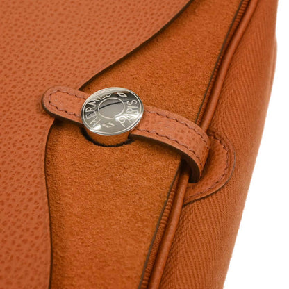 Hermes 2005 Orange Toile Chevrons Vache Liegee Sac Colorado PM Handbag