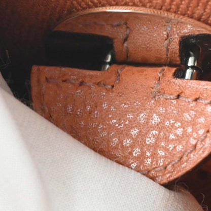 Hermes 2005 Orange Toile Chevrons Vache Liegee Sac Colorado PM Handbag
