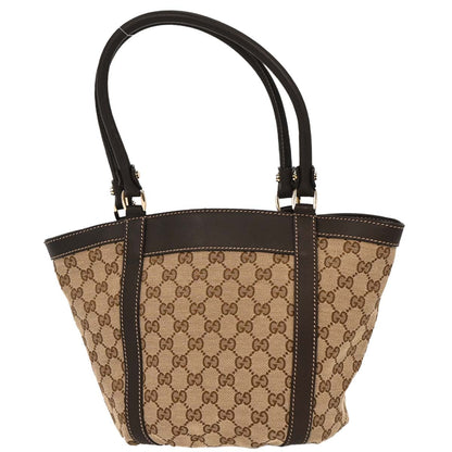Gucci Beige Canvas GG Tote Handbag