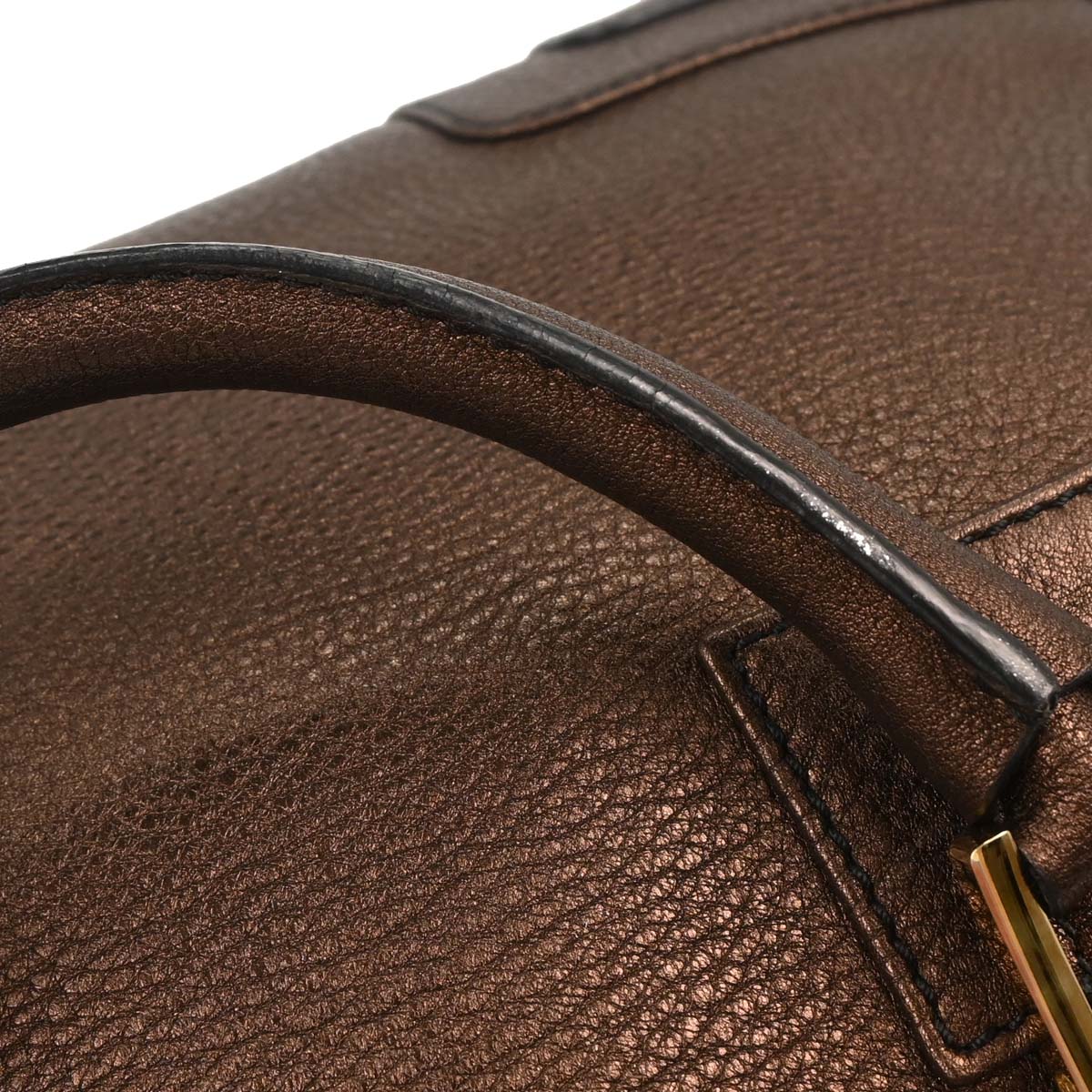 Loewe Bronze Leather Amazona 36 Handbag