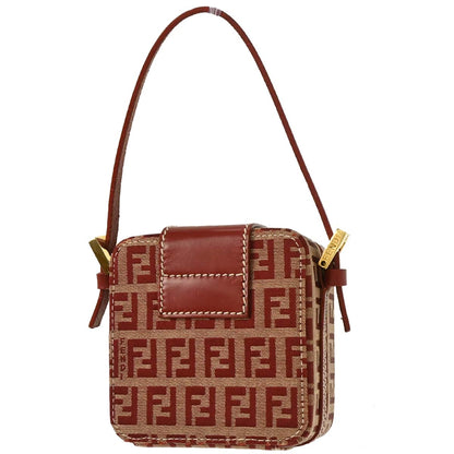 Fendi Red Zucchino Vanity Handbag