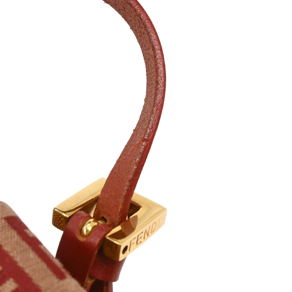 Fendi Red Zucchino Vanity Handbag