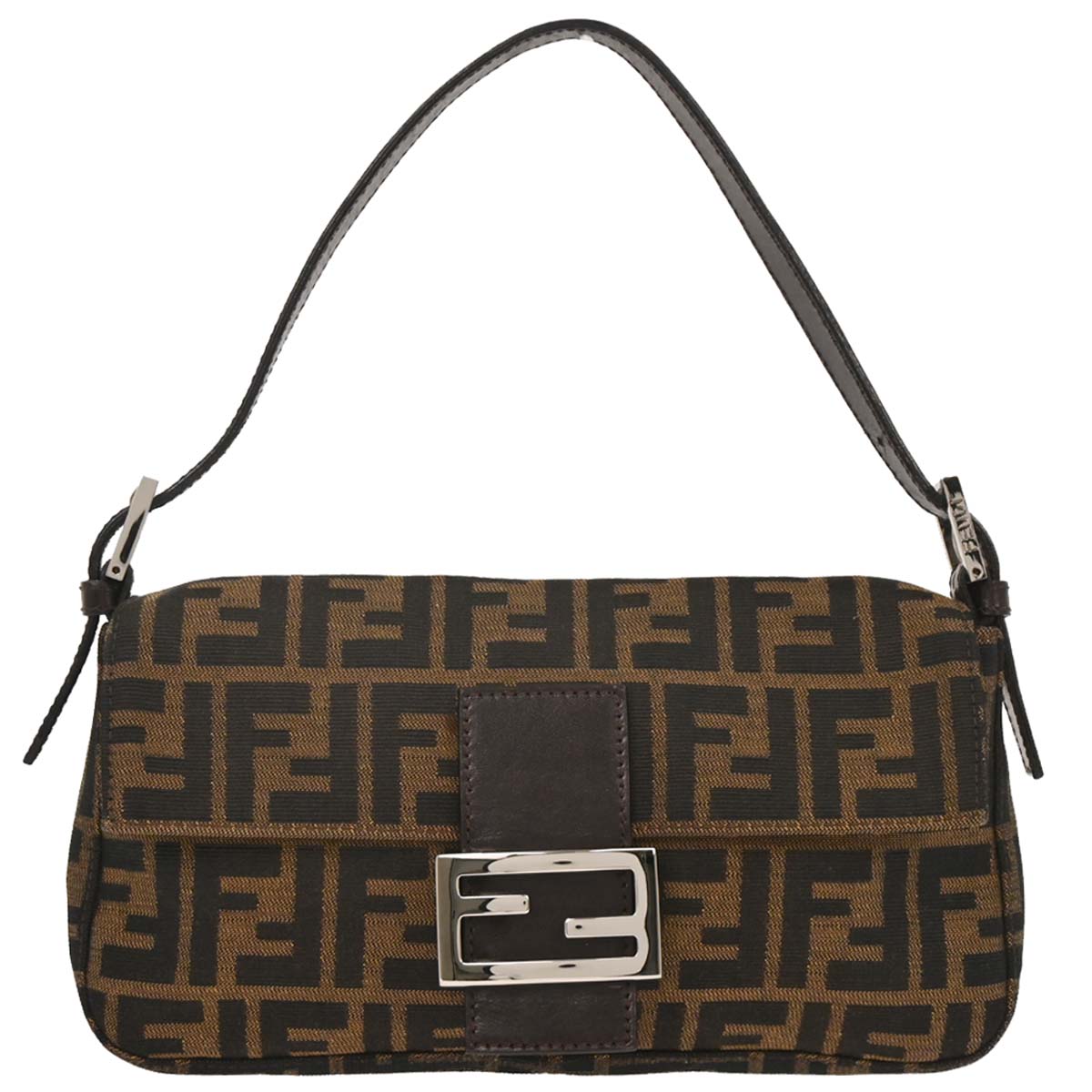 Fendi Brown Zucca Baguette Handbag