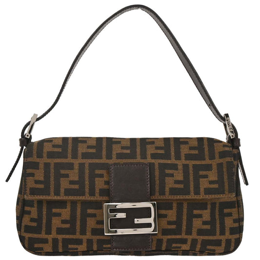 Fendi Brown Zucca Baguette Handbag