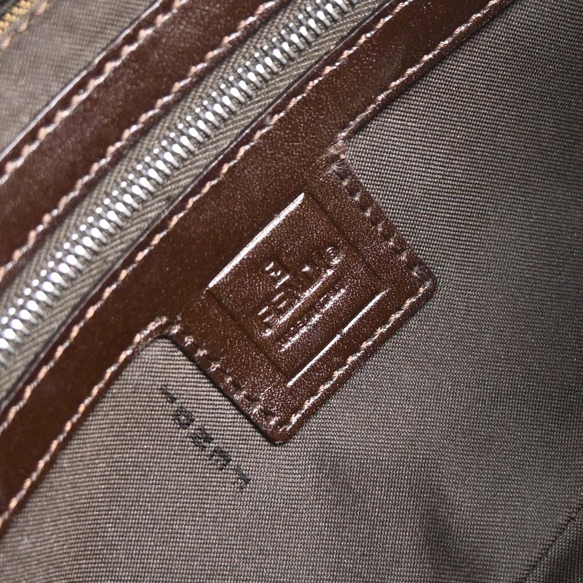 Fendi Brown Zucca Baguette Handbag
