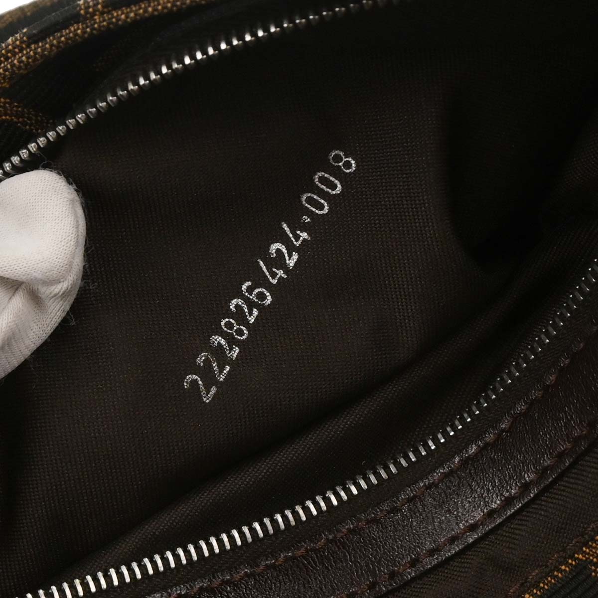 Fendi Brown Zucca Baguette Handbag