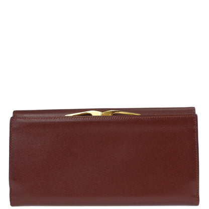 Cartier Bordeaux Trifold Long Wallet