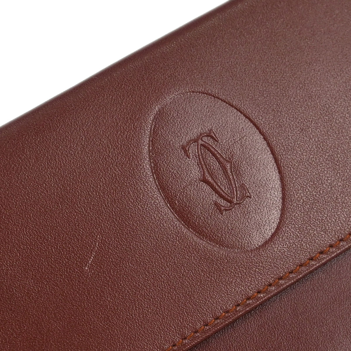 Cartier Bordeaux Trifold Long Wallet