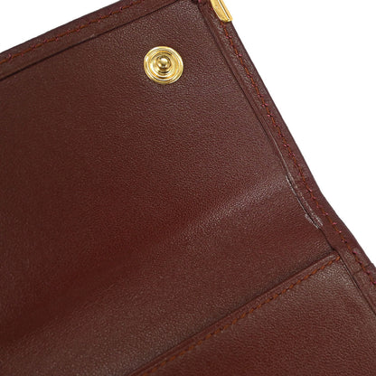 Cartier Bordeaux Trifold Long Wallet