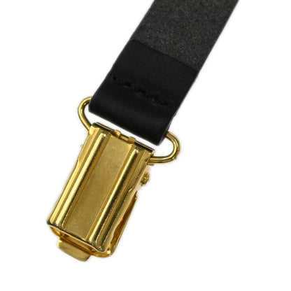 Chanel Black Suspenders Small Good