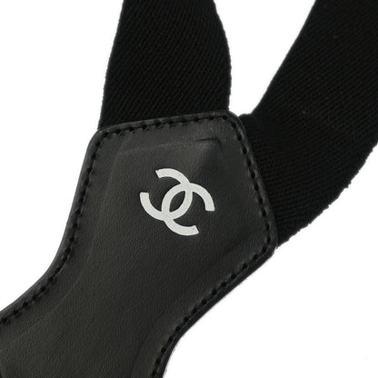 Chanel Black Suspenders Small Good