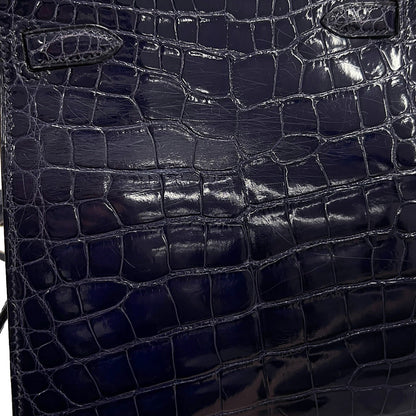 Hermes * Raisin Alligator Kelly Sport PM Shoulder Bag