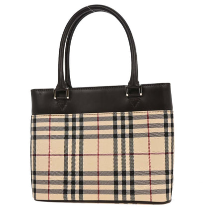 Burberry Beige Brown Burberry Check Tote Bag