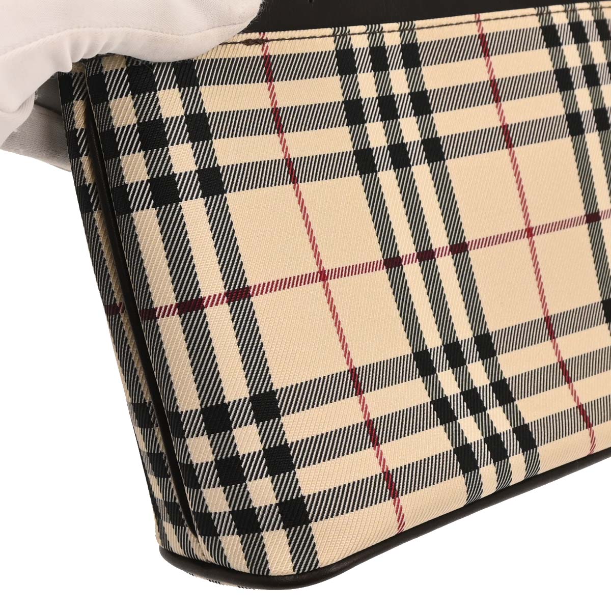 Burberry Beige Brown Burberry Check Tote Bag