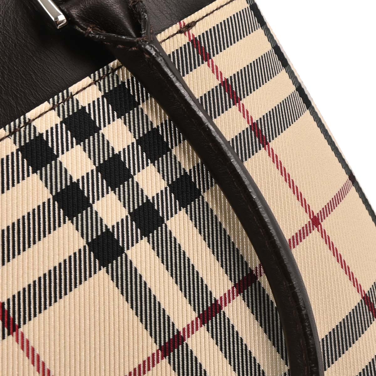 Burberry Beige Brown Burberry Check Tote Bag