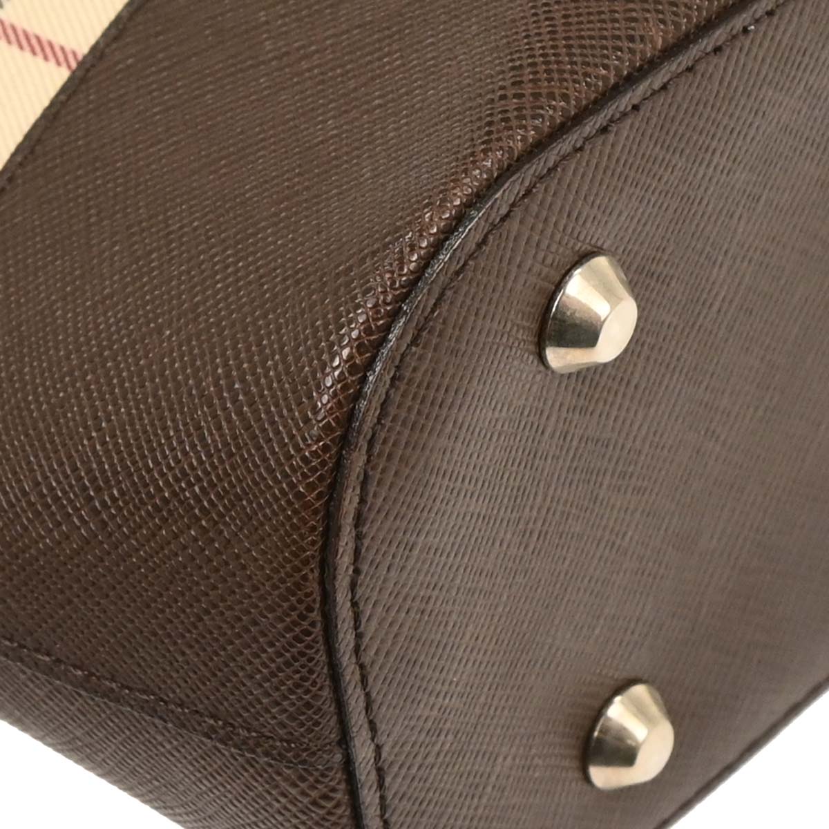 Burberry Beige Brown Burberry Check Shoulder Bag
