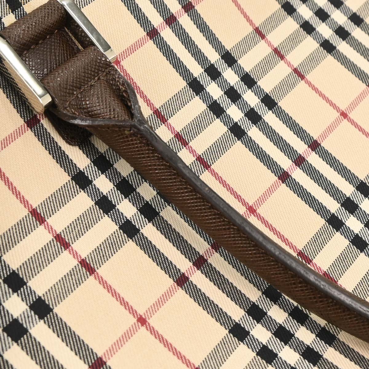 Burberry Beige Brown Burberry Check Tote Bag