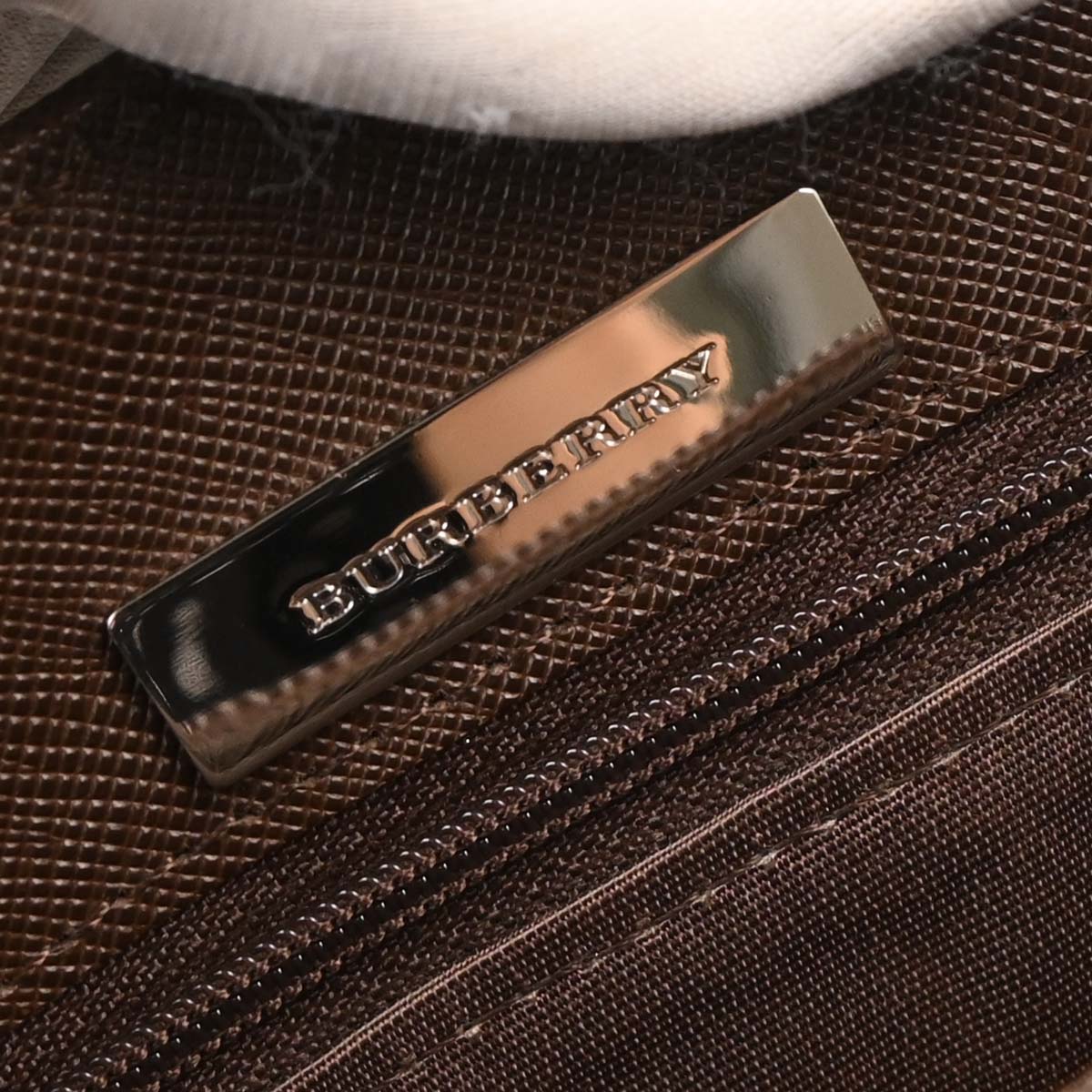 Burberry Beige Brown Burberry Check Tote Bag