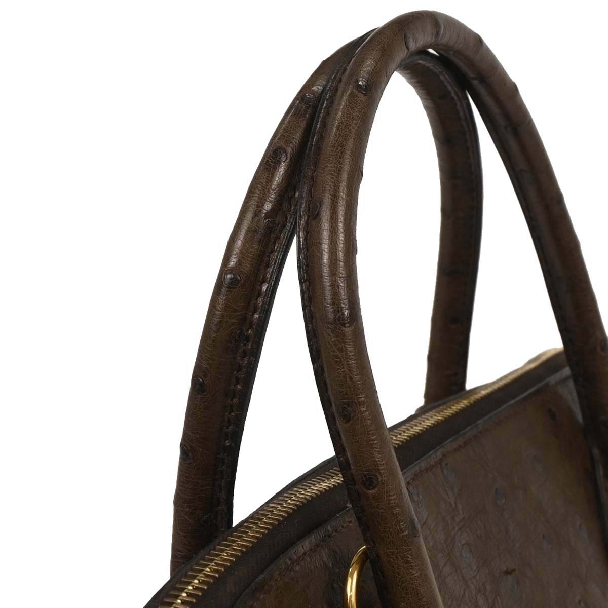 Hermes * Havane Ostrich Bolide 35 2way Shoulder Handbag