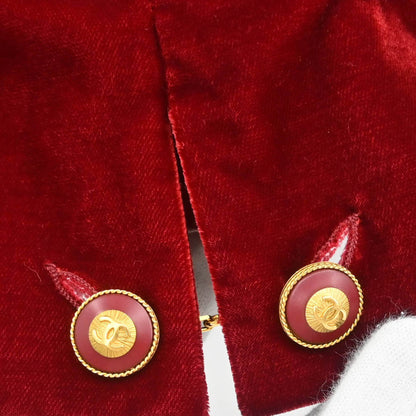 Chanel 1993 Single Breasted Jacket Bordeaux #42