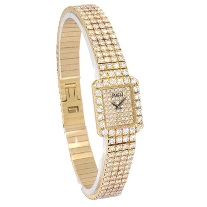 Piaget Limelight Ref.15421 C626 Quartz Watch 18K Pave Diamond