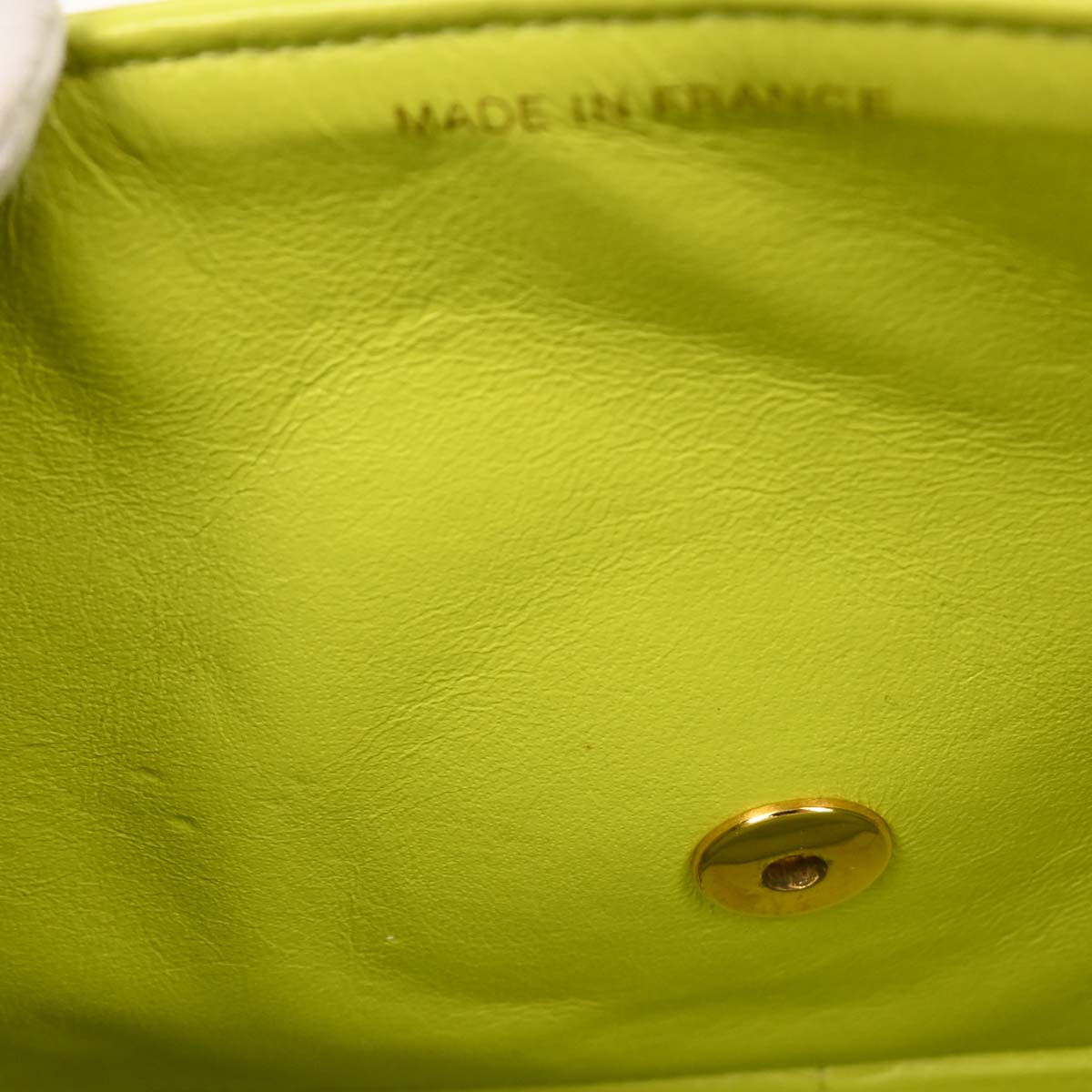 Chanel 1996-1997 Light Green Lambskin Medium Diana Shoulder Bag