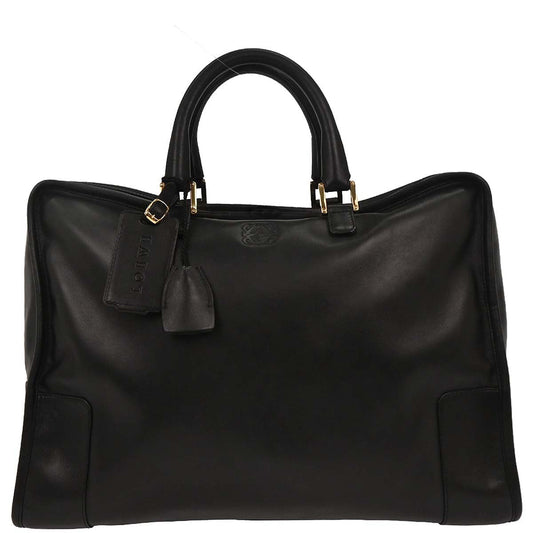 Loewe Black Leather Amazona 40 Handbag