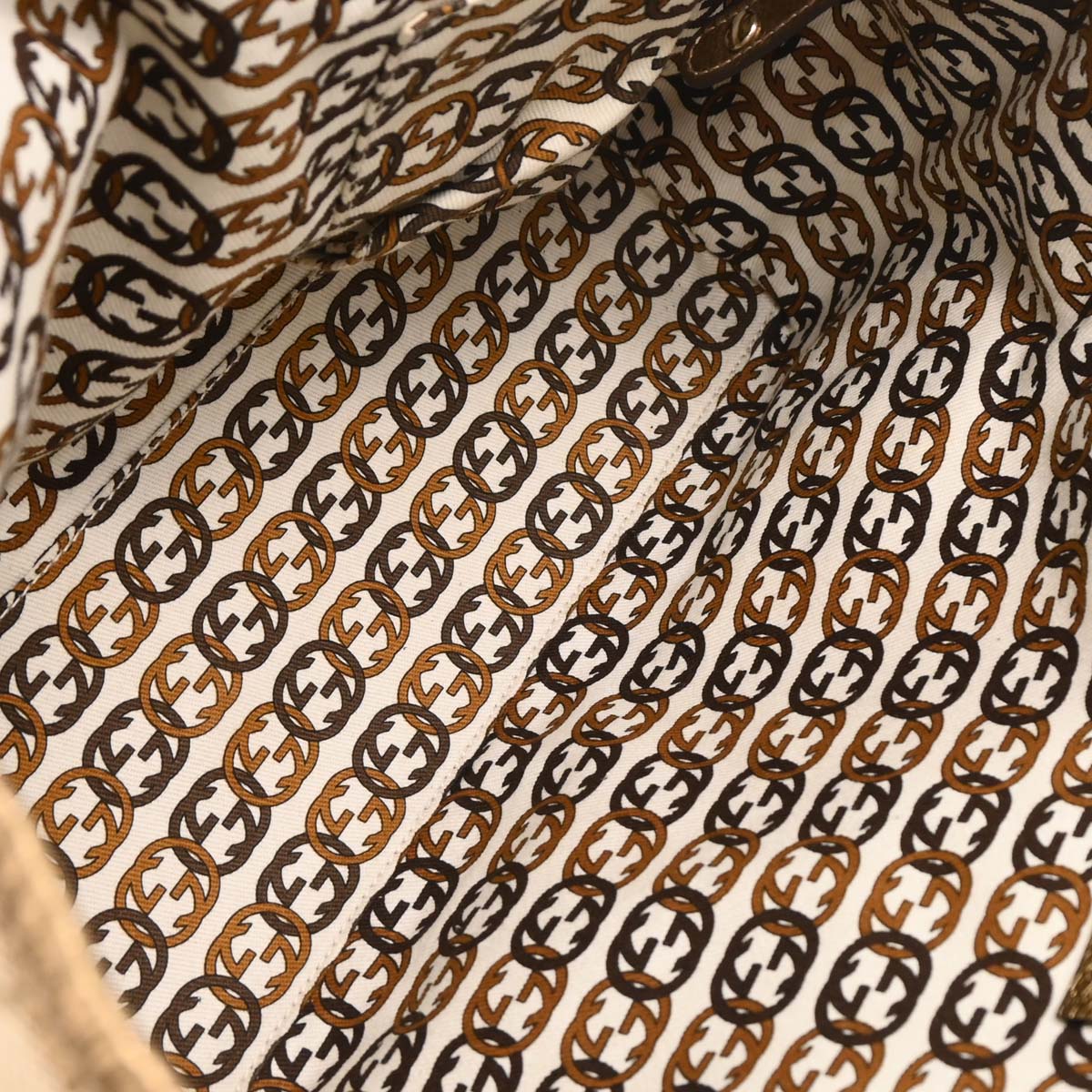 Gucci Beige Gold GG Tote Bag