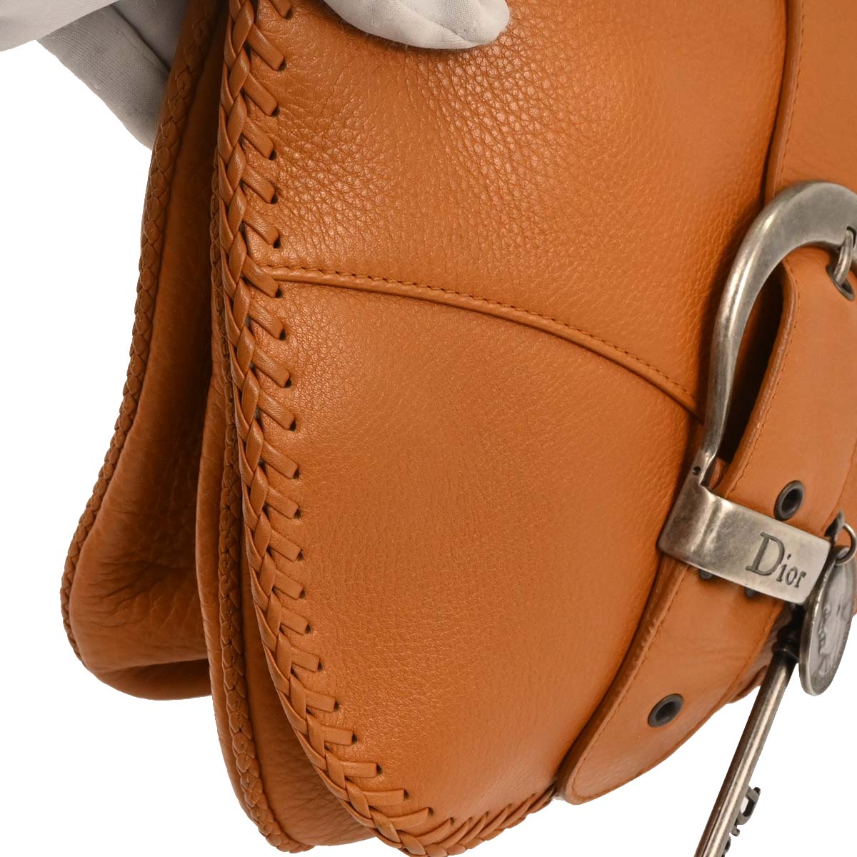 Christian Dior Brown Gaucho Tote Bag