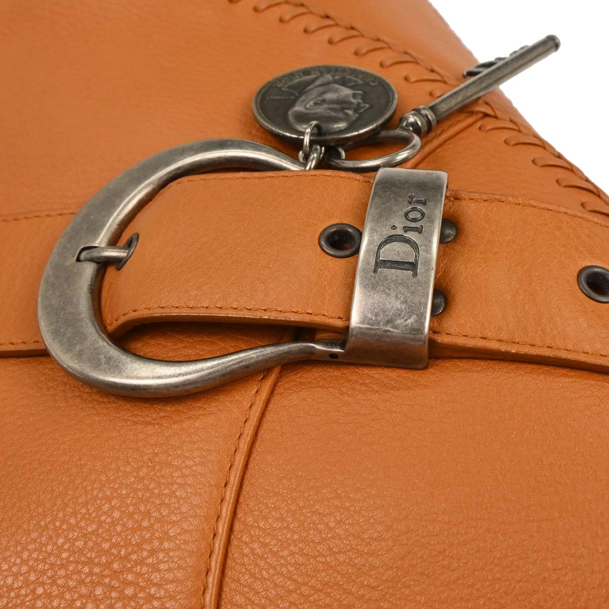 Christian Dior Brown Gaucho Tote Bag