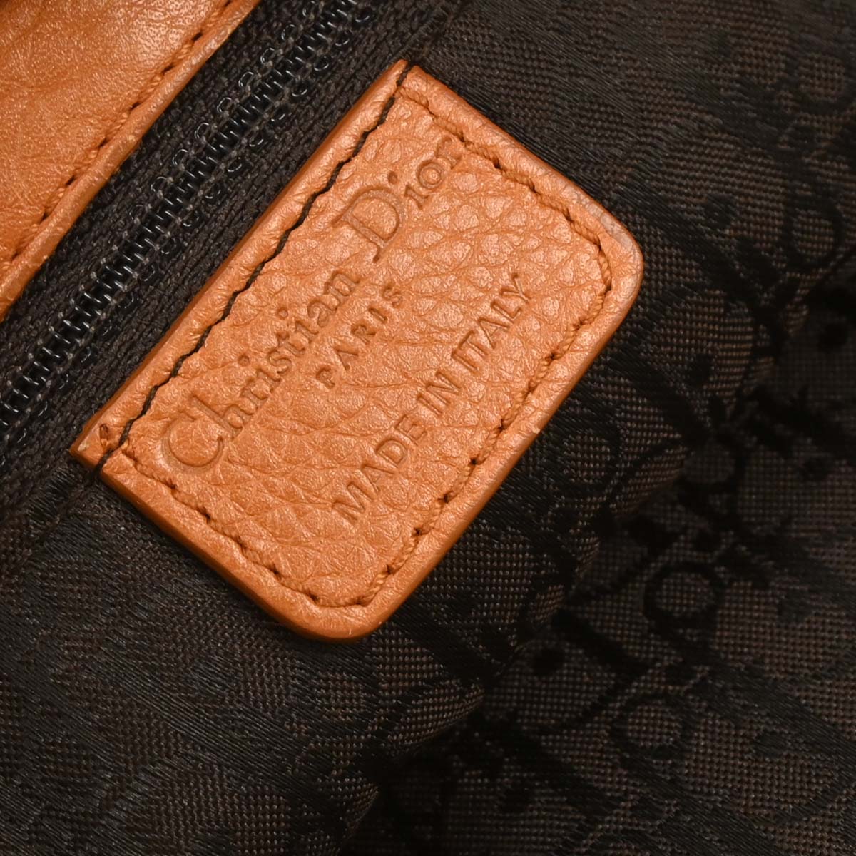 Christian Dior Brown Gaucho Tote Bag